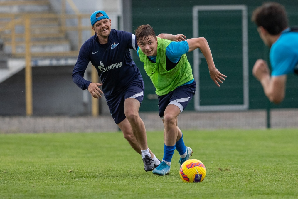 «Газпром» — тренировочные сборы «Зенита»-м в Ставропольском крае: 27 июня, вечерняя тренировка