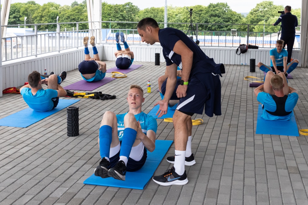 «Газпром» — тренировочные сборы «Зенита»-м в Ставропольском крае: 28 июня, утренняя тренировка