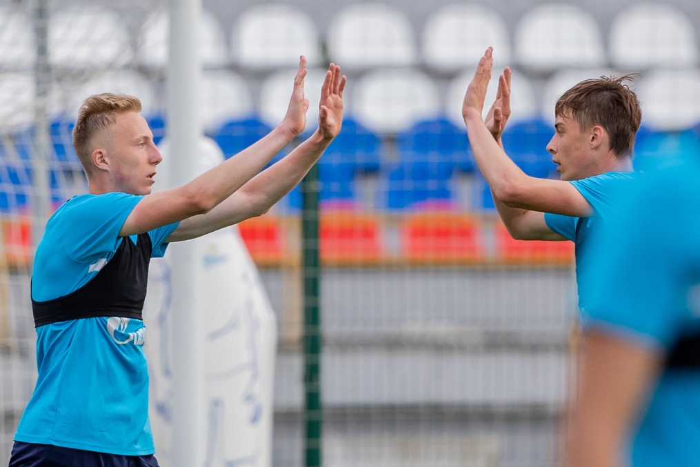 «Газпром» — тренировочные сборы «Зенита»-м в Ставропольском крае: 28 июня, вечерняя тренировка