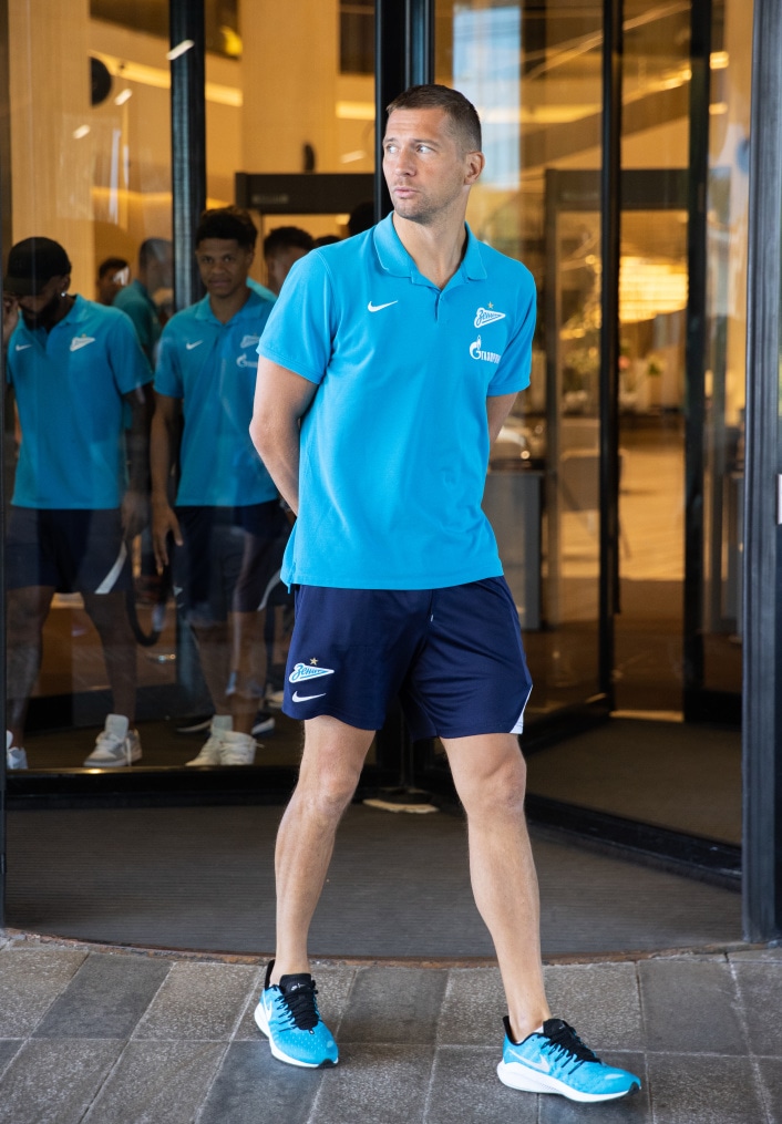 Прогулка «Зенита» перед матчем с ЦСКА