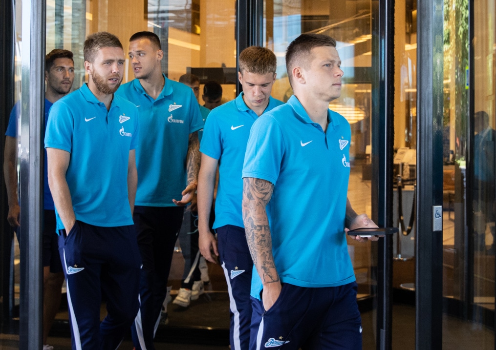 Прогулка «Зенита» перед матчем с ЦСКА