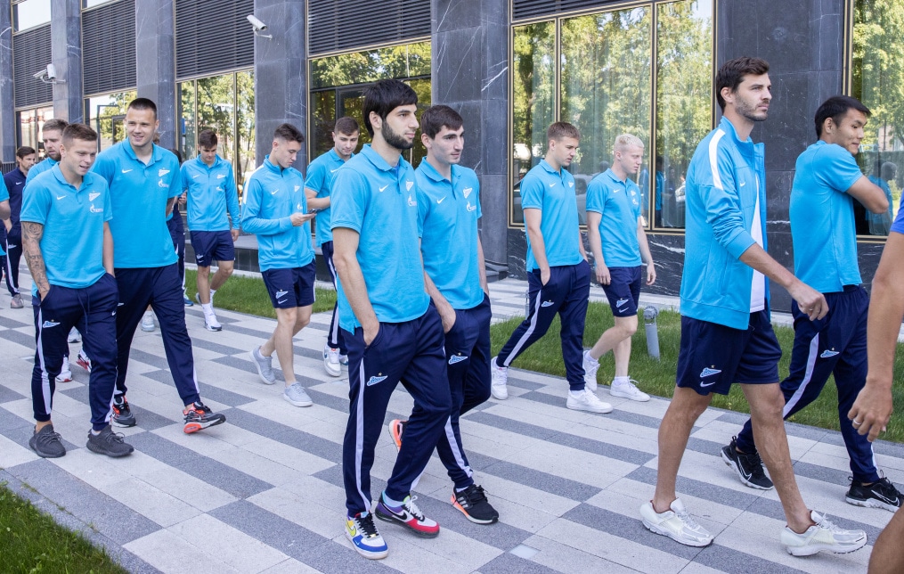 Прогулка «Зенита» перед матчем с ЦСКА