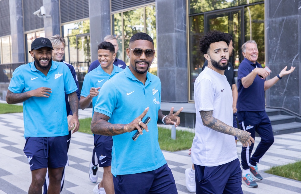 Прогулка «Зенита» перед матчем с ЦСКА