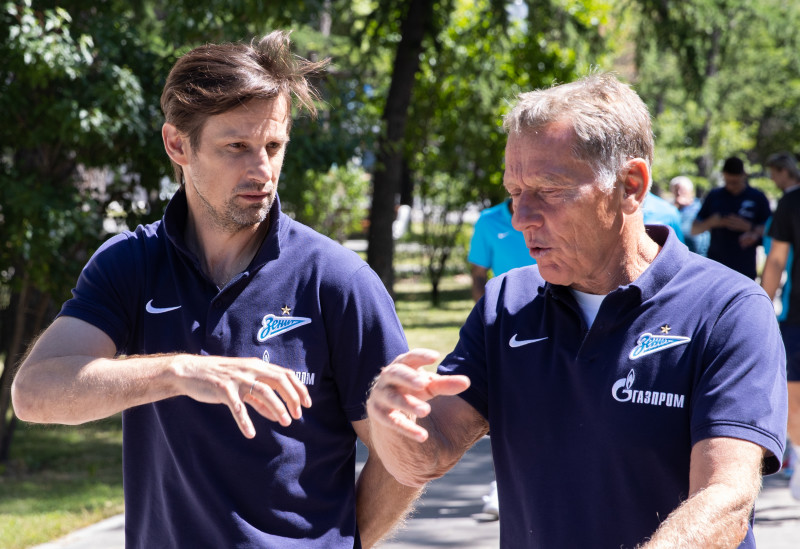 Прогулка «Зенита» перед матчем с ЦСКА