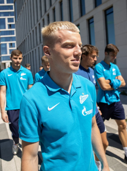 Прогулка «Зенита» перед матчем с ЦСКА