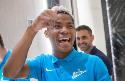 Прогулка «Зенита» перед матчем с ЦСКА