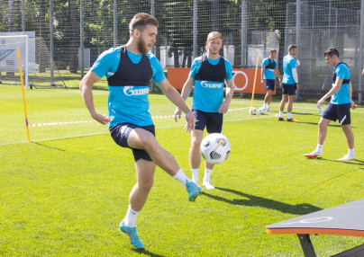 Tренировка «Зенита» перед матчем с «Химками»