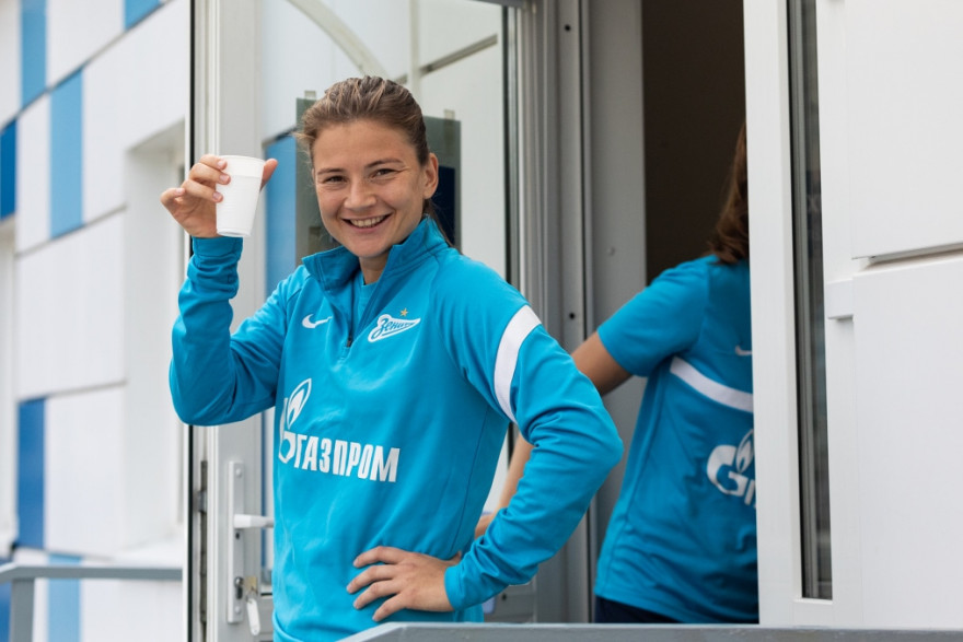 Тренировка женской команды «Зенит» перед матчем с  «Ростовом»