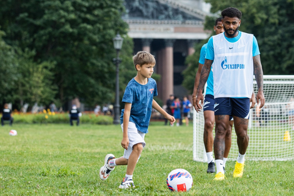 Открытая тренировка «Зенита» в Александровском саду