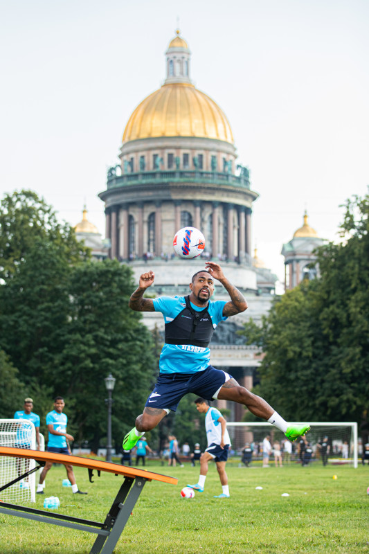 Открытая тренировка «Зенита» в Александровском саду