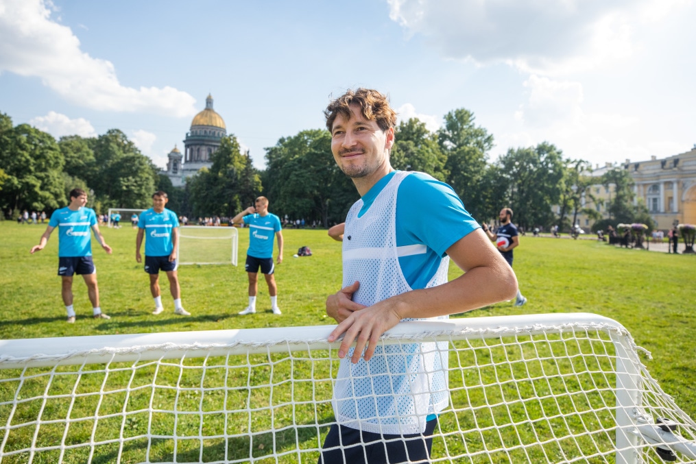 Открытая тренировка «Зенита» в Александровском саду