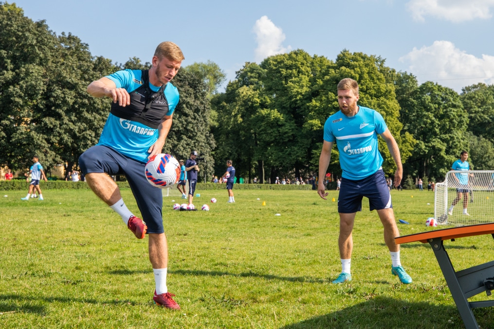 Открытая тренировка «Зенита» в Александровском саду