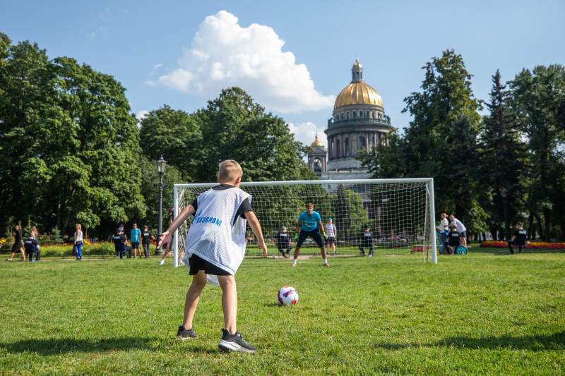 Открытая тренировка «Зенита» в Александровском саду
