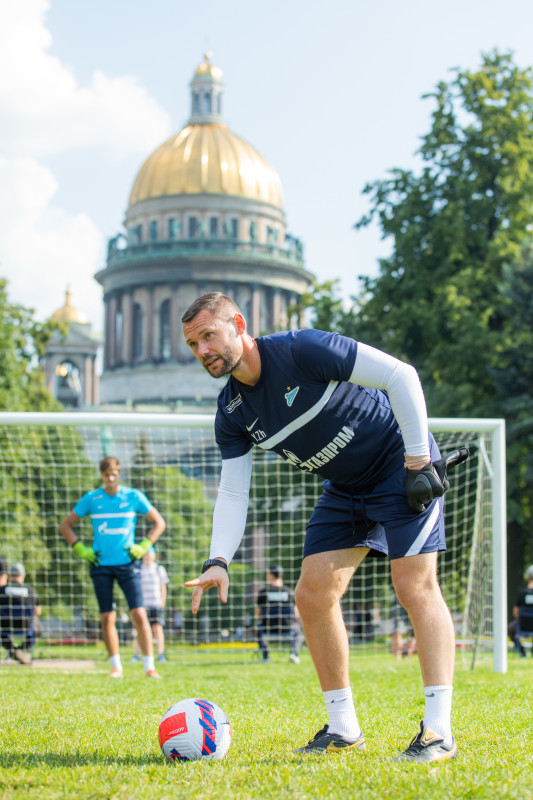 Открытая тренировка «Зенита» в Александровском саду