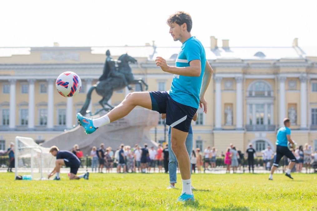 Открытая тренировка «Зенита» в Александровском саду