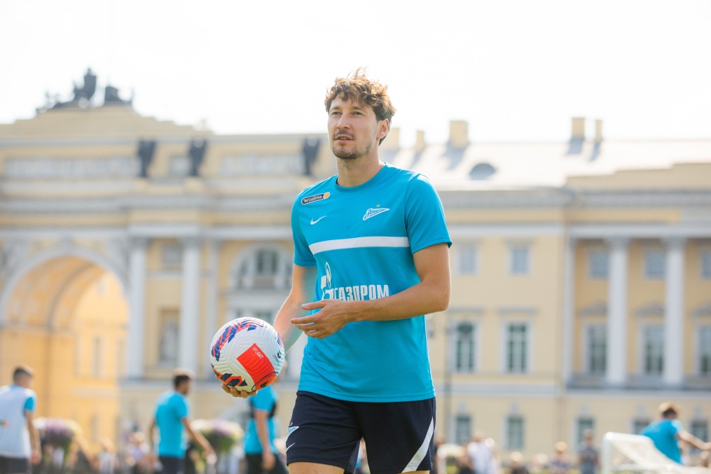 Открытая тренировка «Зенита» в Александровском саду