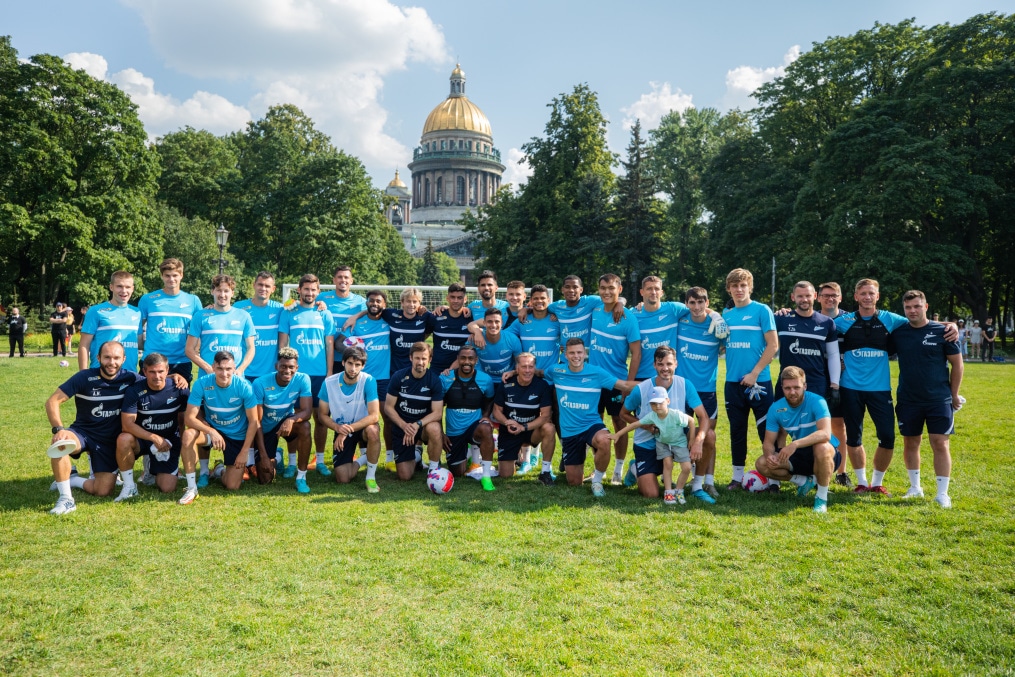 Открытая тренировка «Зенита» в Александровском саду