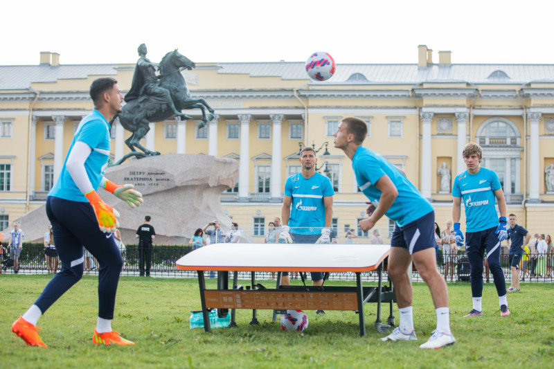 Открытая тренировка «Зенита» в Александровском саду