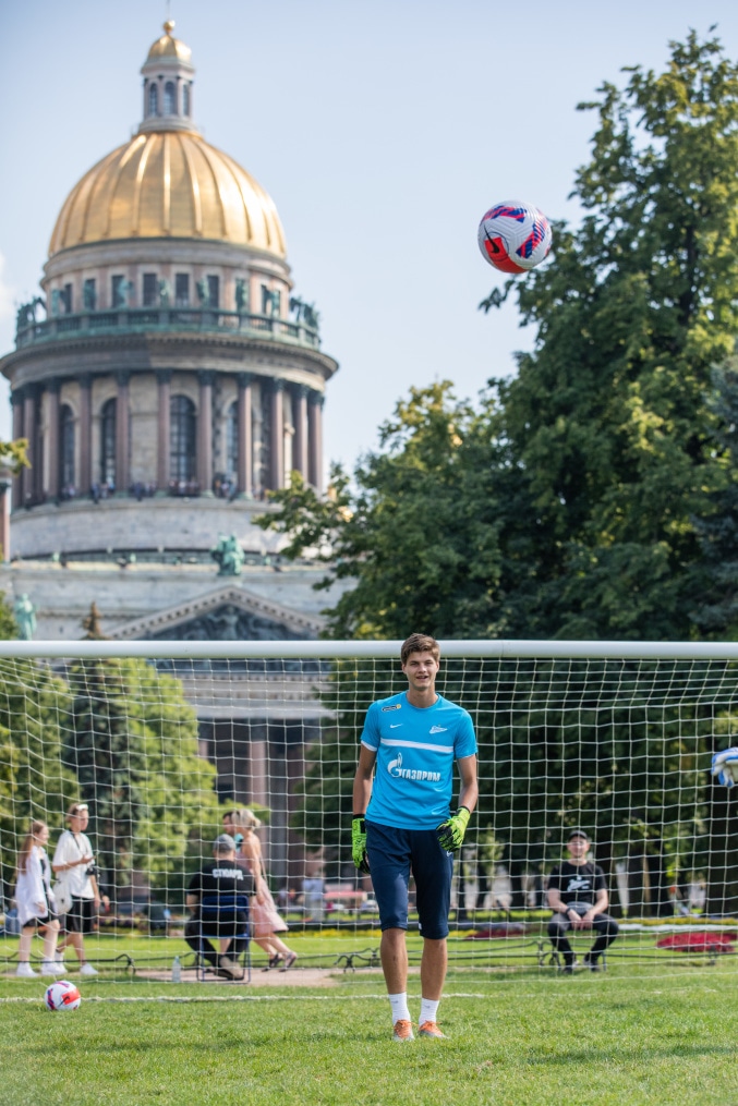 Открытая тренировка «Зенита» в Александровском саду
