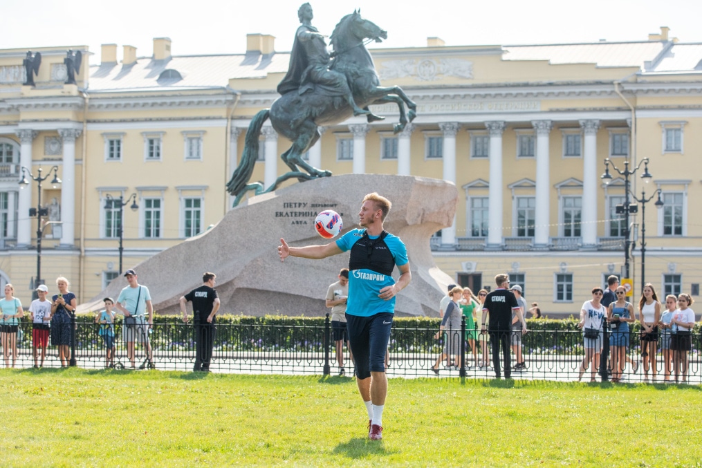 Открытая тренировка «Зенита» в Александровском саду