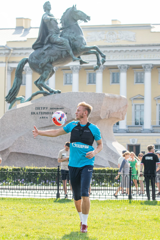 Открытая тренировка «Зенита» в Александровском саду