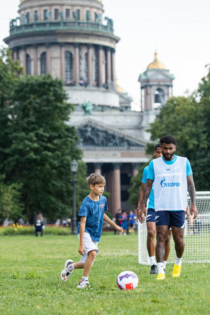 Открытая тренировка «Зенита» в Александровском саду
