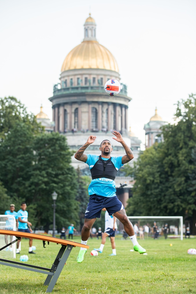 Открытая тренировка «Зенита» в Александровском саду