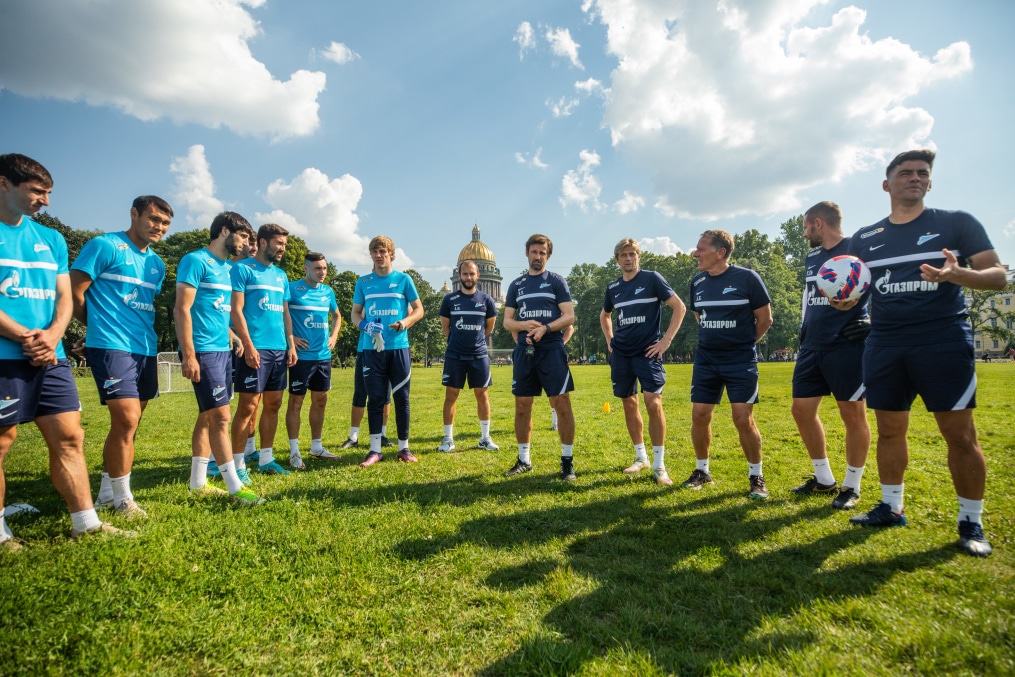 Открытая тренировка «Зенита» в Александровском саду