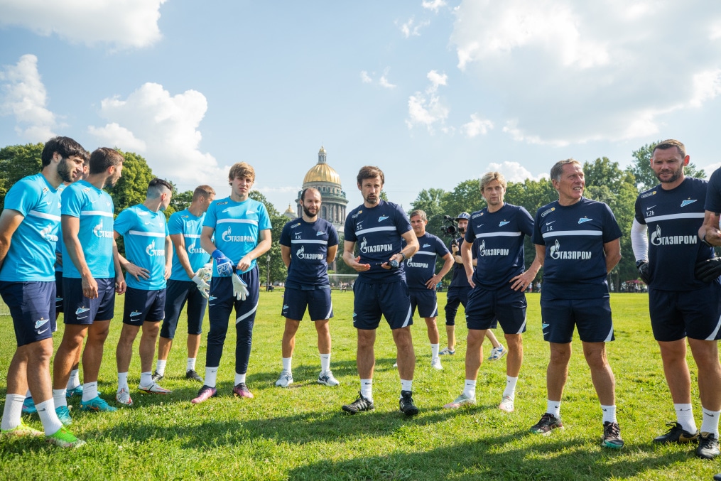 Открытая тренировка «Зенита» в Александровском саду