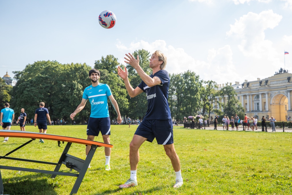 Открытая тренировка «Зенита» в Александровском саду