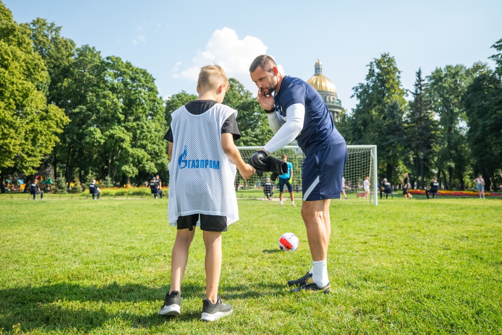 Открытая тренировка «Зенита» в Александровском саду