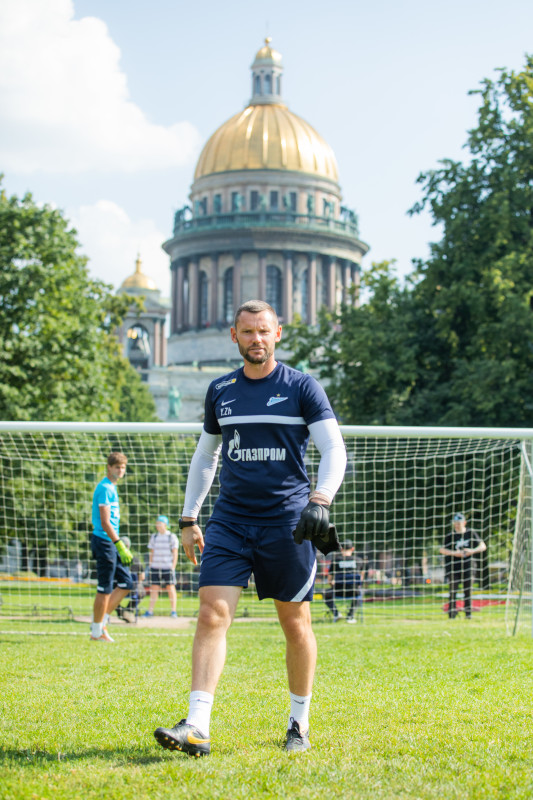 Открытая тренировка «Зенита» в Александровском саду