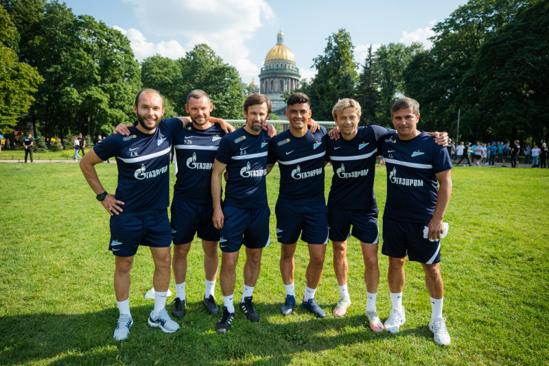 Открытая тренировка «Зенита» в Александровском саду