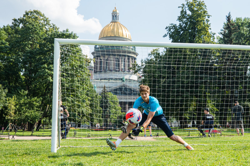 Открытая тренировка «Зенита» в Александровском саду