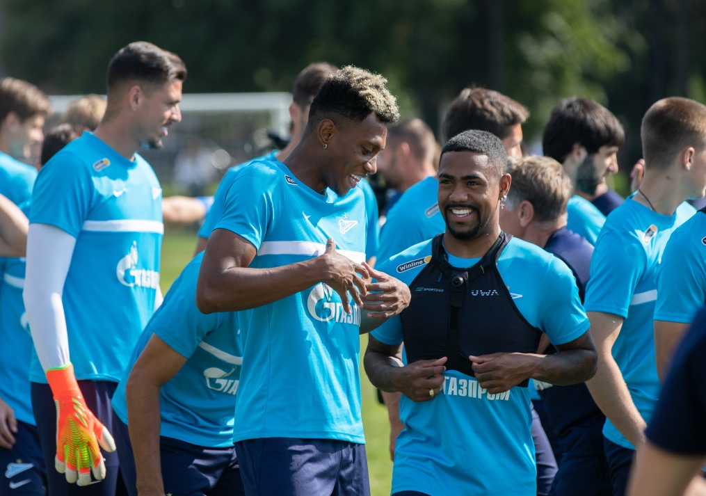 Открытая тренировка «Зенита» в Александровском саду