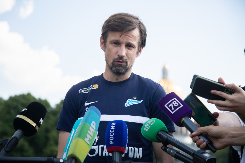 Открытая тренировка «Зенита» в Александровском саду