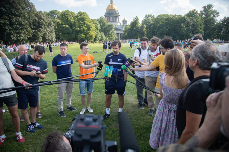 Открытая тренировка «Зенита» в Александровском саду