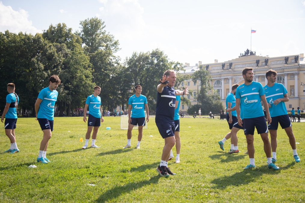 Открытая тренировка «Зенита» в Александровском саду