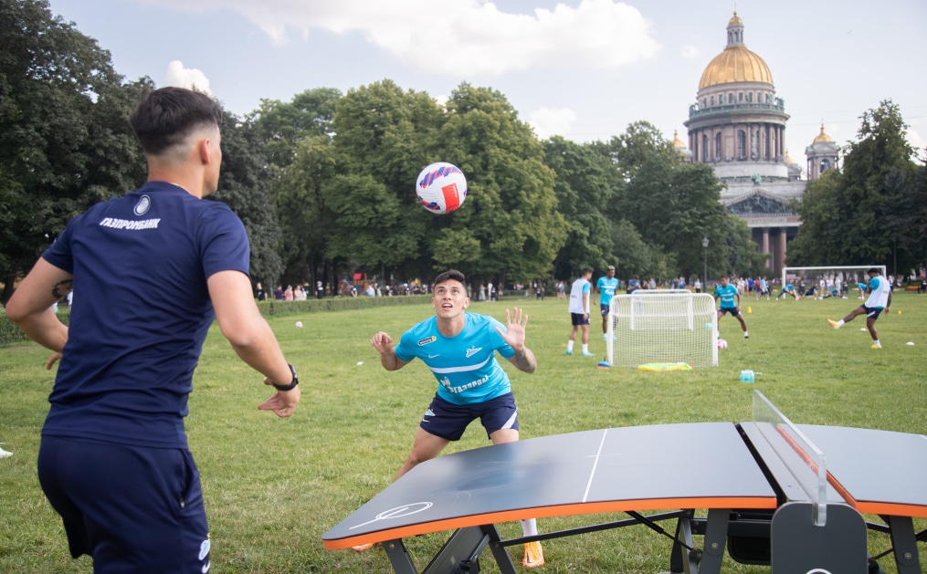 Открытая тренировка «Зенита» в Александровском саду
