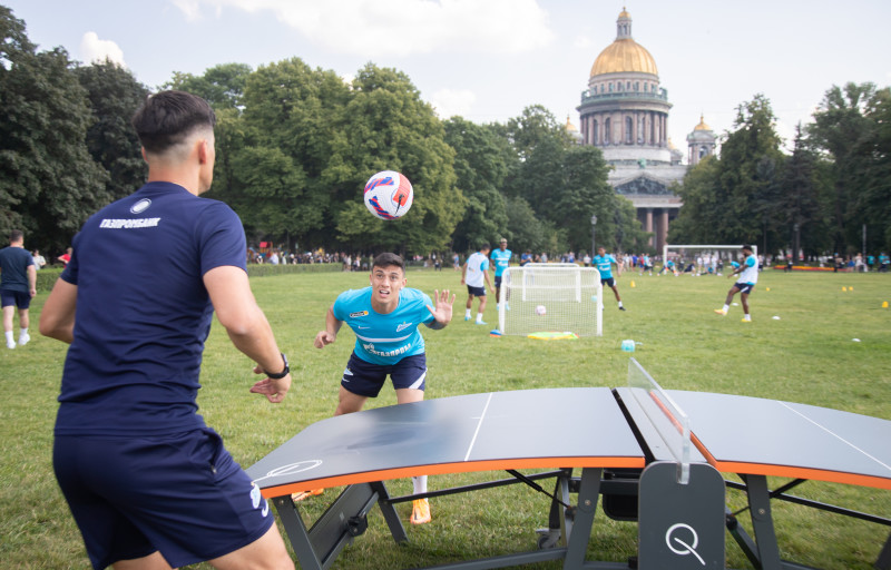 Открытая тренировка «Зенита» в Александровском саду