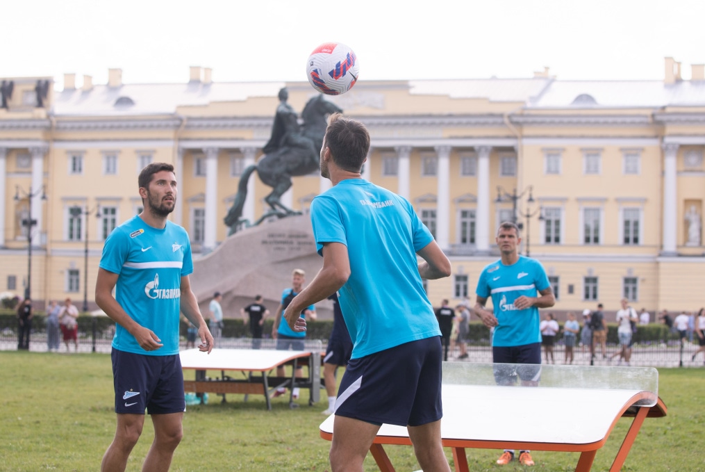 Открытая тренировка «Зенита» в Александровском саду