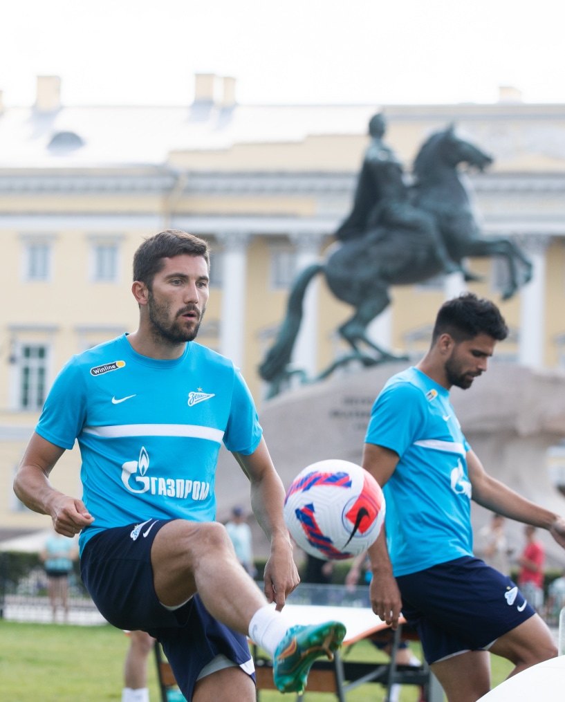 Открытая тренировка «Зенита» в Александровском саду