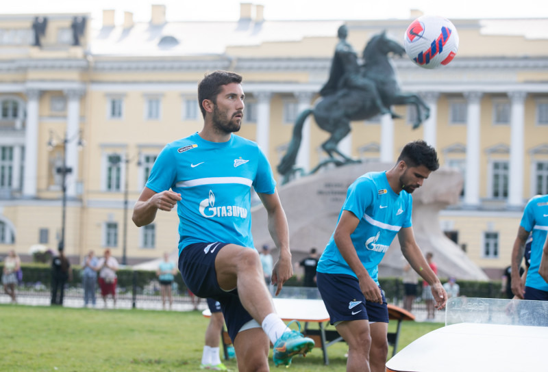 Открытая тренировка «Зенита» в Александровском саду