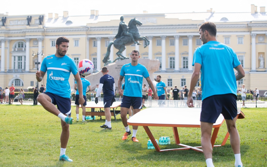 Открытая тренировка «Зенита» в Александровском саду