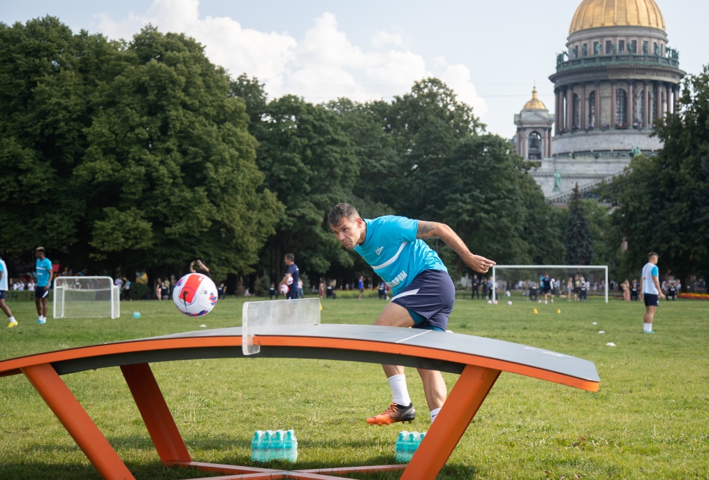Открытая тренировка «Зенита» в Александровском саду