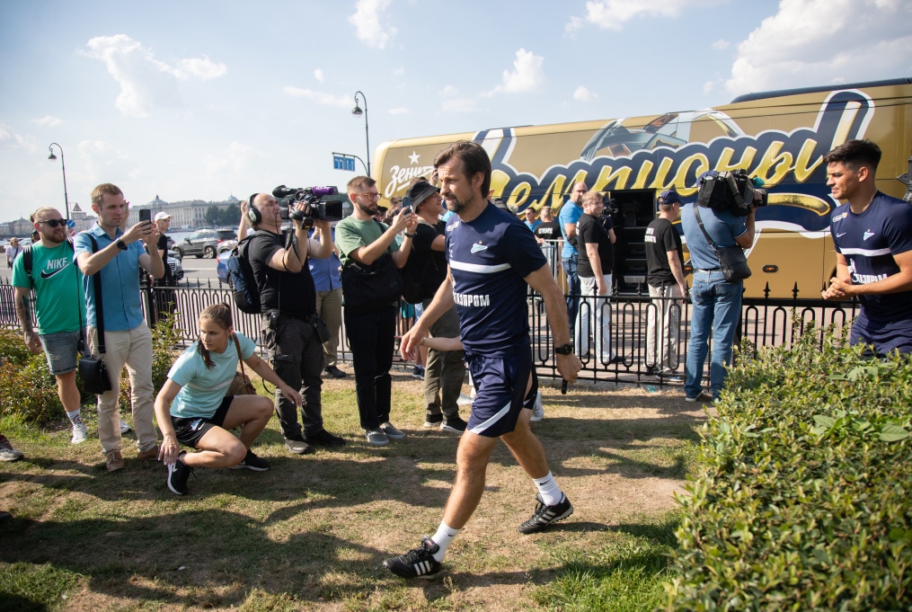 Открытая тренировка «Зенита» в Александровском саду