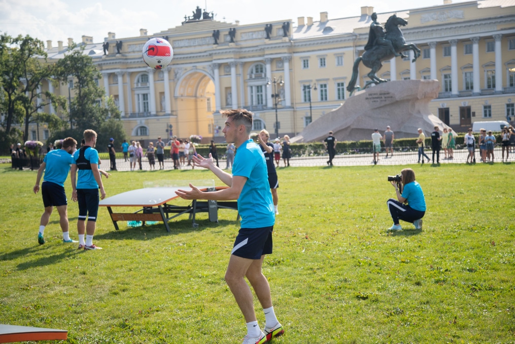 Открытая тренировка «Зенита» в Александровском саду