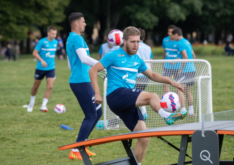 Открытая тренировка «Зенита» в Александровском саду