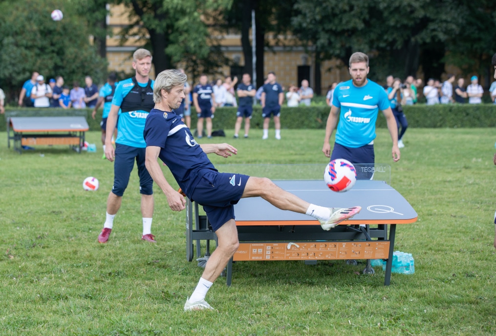 Открытая тренировка «Зенита» в Александровском саду