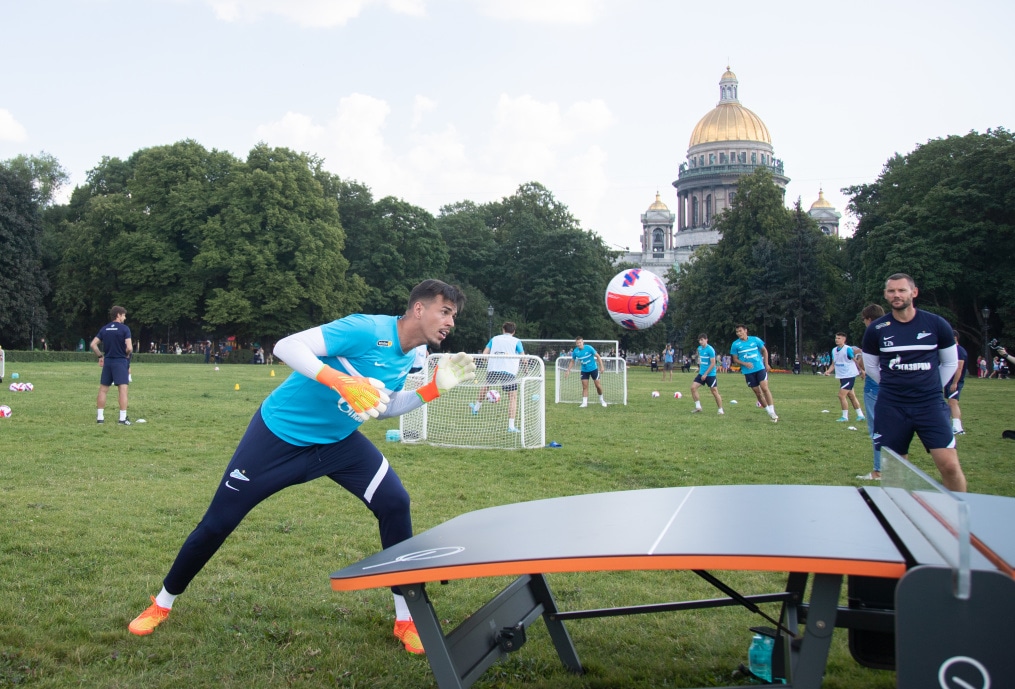 Открытая тренировка «Зенита» в Александровском саду
